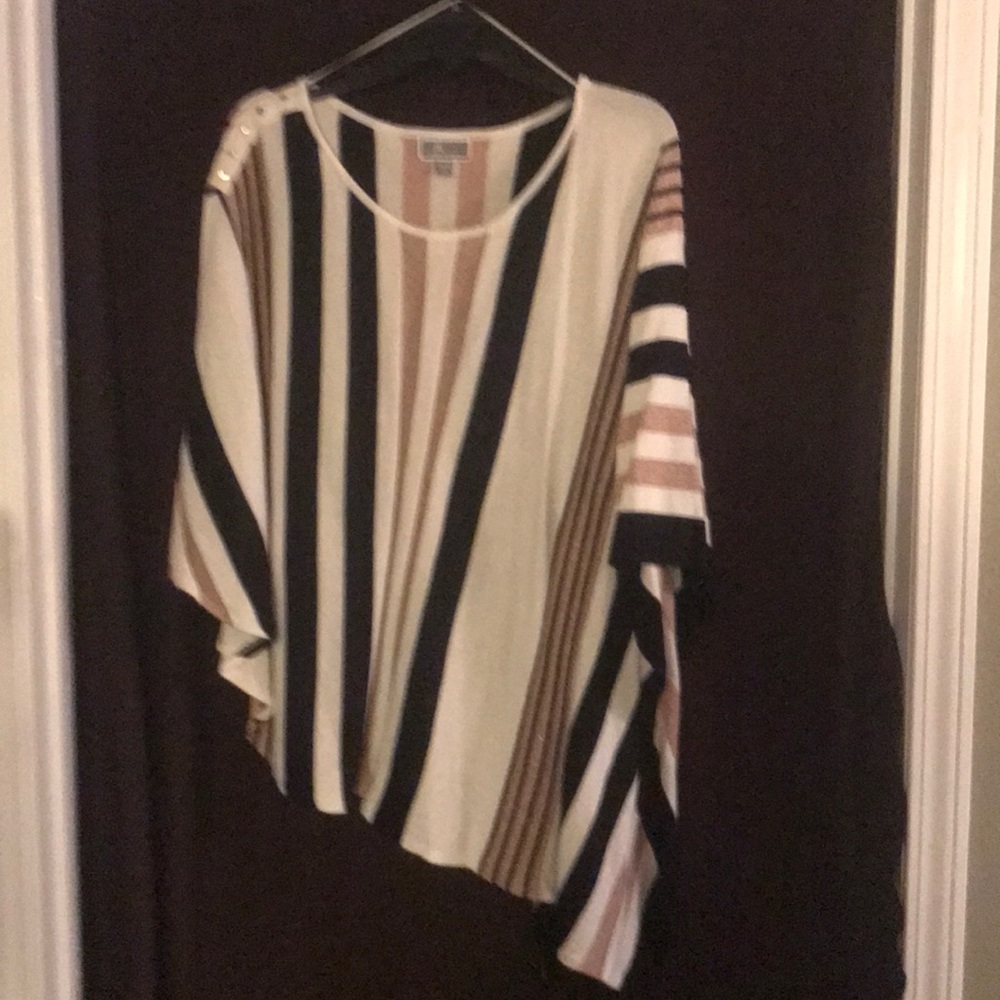 Asymmetrical one sleeve pancho